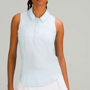 Lululemon Quick-Drying Sleeveless Polo Shirt
Powder Blue